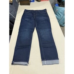 Banana‎ Republic Traveler Jeans Men 35x32 Slim Fit Stretch Dark Wash